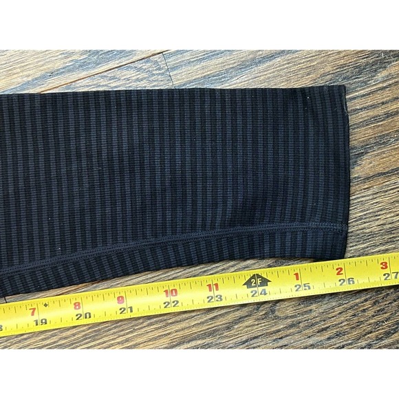 Pure Barre Medium Black Striped Compression Athletic Leggings New (No Tags). - Picture 4 of 7